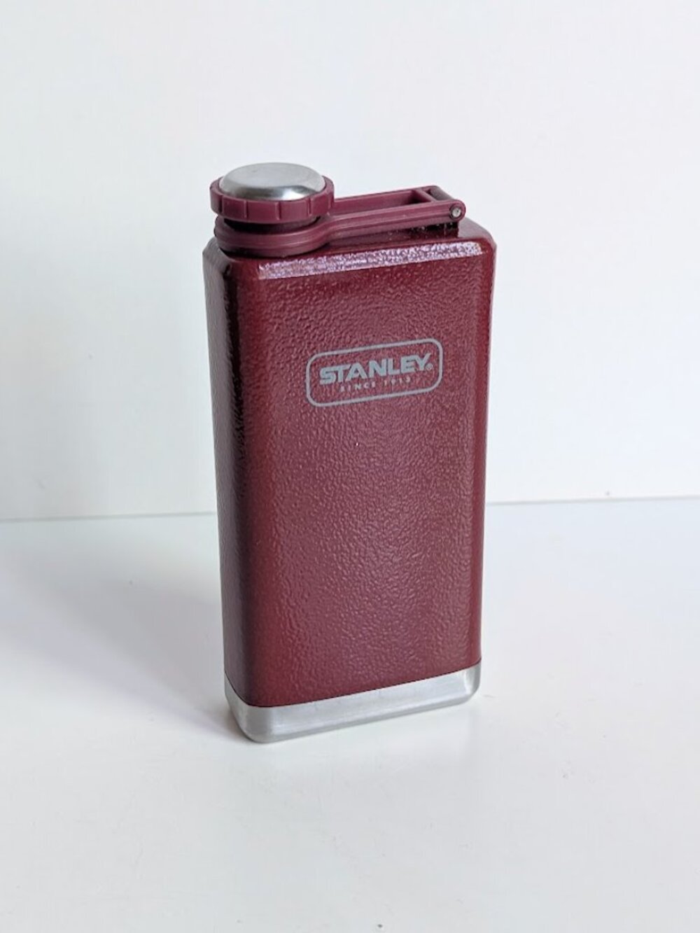 Stanley Adventure Flask Stainless 8oz Red with Silver Base
